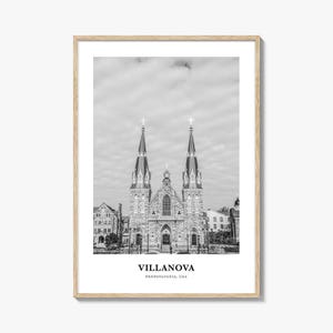 Villanova Wall Art, Villanova Wall Decor, Villanova Poster, Villanova Home Decor, Villanova Travel Gift, Villanova Travel Print