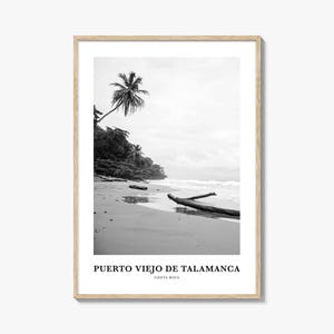 Puerto Viejo de Talamanca kunst aan de muur, Puerto Viejo de Talamanca muur decor, Puerto Viejo de Talamanca poster, woondecoratie, reiscadeau