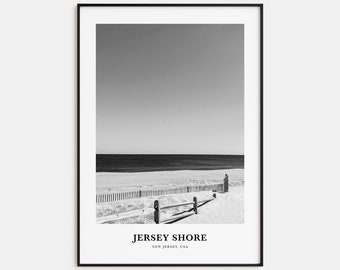 Jersey Shore Wall Art No 1, Jersey Shore Wall Decor, Jersey Shore Poster, Jersey Shore Home Decor, Jersey Shore Travel Gift, Jersey Shore