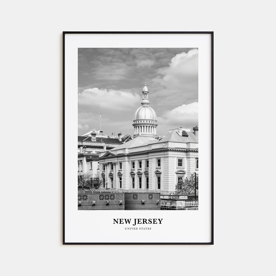 New Jersey Wall Art No 3, New Jersey Wall Decor, New Jersey Poster, New Jersey Home Decor, New