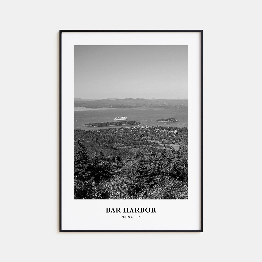 Bar Harbor Wall Art, Bar Harbor Wall Decor, Bar Harbor Poster, Bar