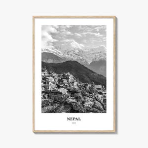 Nepal Wall Art No 2, Nepal Wall Decor, Nepal Poster, Nepal Home Decor, Nepal Travel Gift, Nepal Travel Print