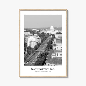Washington Dc Wall Art No 1, Washington Wall Decor, Washington Poster, Washington Home Decor, Washington Travel Gift, Washington Travel
