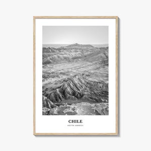 Chile Wall Art No 2, Chile Wall Decor, Chile Poster, Chile Home Decor, Chile Travel Gift, Chile Travel Print