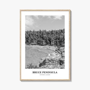 Bruce Peninsula kunst aan de muur, Bruce Peninsula wanddecoratie, Bruce Peninsula poster, Bruce Peninsula woondecoratie, Bruce Peninsula reiscadeau