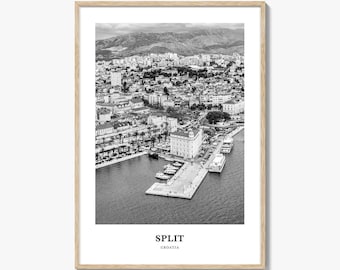 Split Croatia Print: Black and White Travel Photography