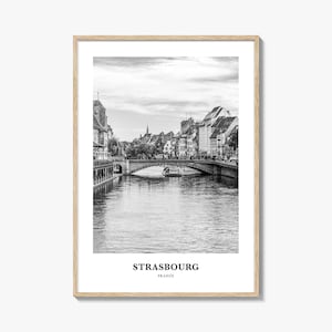 Strasbourg Wall Art, Strasbourg Wall Decor, Strasbourg Poster, Strasbourg Home Decor, Strasbourg Travel Gift, Strasbourg Travel Print