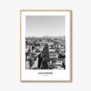 Arte de parede de Salvador, decoração de parede de Salvador, pôster de Salvador, decoração de casa de Salvador, presente de viagem de Salvador, impressão de viagem de Salvador