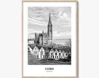 Cobh Fotodruck, Irland Poster, County Cork Wandkunst, Colmans Kathedralen Dekor