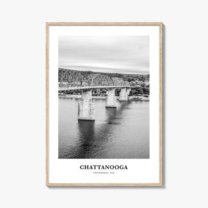 Chattanooga Wall Art No 1, Chattanooga Wall Decor, Chattanooga Poster, Chattanooga Home Decor, Chattanooga Travel Gift, Chattanooga Travel