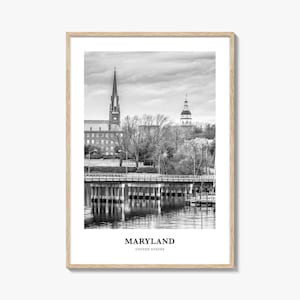 Maryland Wandkunst, Maryland Wanddekor, Maryland Poster, Maryland Wohnkultur, Maryland Reisegeschenk, Maryland Reisedruck