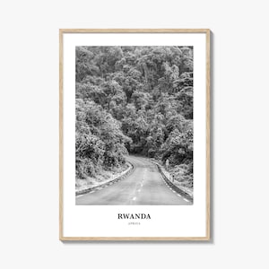Rwanda Wall Art, Rwanda Wall Decor, Rwanda Poster, Rwanda Home Decor, Rwanda Travel Gift, Rwanda Travel Print