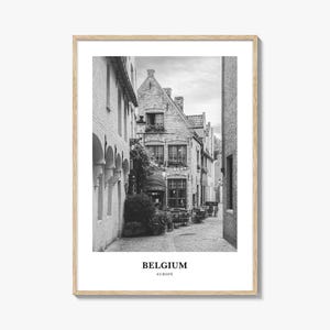 Belgium Wall Art No 4, Belgium Wall Decor, Belgium Poster, Belgium Home Decor, Belgium Travel Gift, Belgium Travel Print