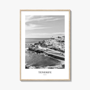 Teneriffa Wandkunst, Kandra, Wanddekor, Tenfera Poster, Kanfereniffer Wohnkultur, Teneriffa Reisegeschenk, Teneriffa Reisedruck