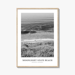 Moonlight State Beach Wall Art, Moonlight State Beach Wall Decor, Moonlight State Beach Poster, Moonlight State Beach Home Decor, Travel