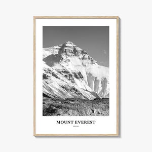 Mount Everest Wall Art, Mount Everest Wall Decor, Mount Everest Poster, Mount Everest Home Decor, Mount Everest Travel Gift, Travel Print