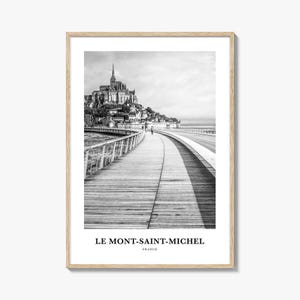 Le Mont Saint Michel Wall Art, Le Mont-Saint-Michel Wall Decor, Le Mont-Saint-Michel Poster, Le Mont-Saint-Michel Home Decor, Travel Gift