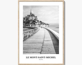 Le Mont Saint Michel Wall Art, Le Mont-Saint-Michel Wall Decor, Le Mont-Saint-Michel Poster, Le Mont-Saint-Michel Home Decor, Travel Gift