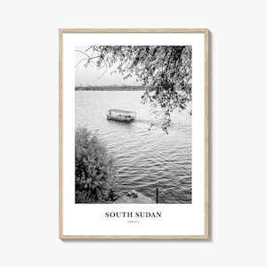 South Sudan Wall Art, South Sudan Wall Decor, South Sudan Poster, South Sudan Home Decor, South Sudan Travel Gift, South Sudan Travel Print