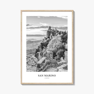 San Marino Wall Art, San Marino Wall Decor, San Marino Poster, San Marino Home Decor, San Marino Travel Gift, San Marino Travel Print