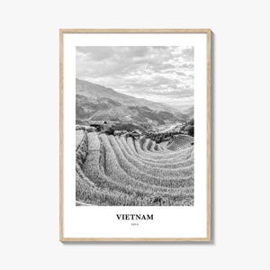 Arte murale vietnamita n. 1, decorazione murale vietnamita, poster vietnamita, arredamento per la casa vietnamita, regalo di viaggio vietnamita, stampa di viaggio vietnamita