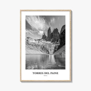 Torres del Paine Wall Art, Torres del Paine Wall Decor, Torres del Paine Poster, Torres del Paine Home Decor, Torres del Paine Travel Gift