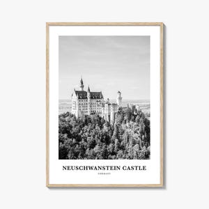 Neuschwanstein Castle Photo Print: Germany Travel Poster