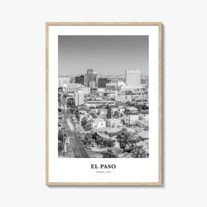 El Paso Wall Art No 2, El Paso Wall Decor, El Paso Poster, El Paso Home Decor, El Paso Travel Gift, El Paso Travel Print