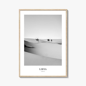 Libya Wall Art, Libya Wall Decor, Libya Poster, Libya Home Decor, Libya Travel Gift, Libya Travel Print