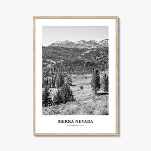 Sierra Nevada Wall Art, Sierra Nevada Wall Decor, Sierra Nevada Poster, Sierra Nevada Home Decor, Sierra Nevada Travel Gift, Travel Print
