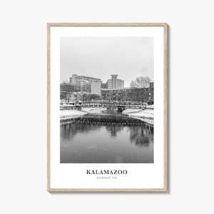 Kalamazoo Wall Art, Kalamazoo Wall Decor, Kalamazoo Poster, Kalamazoo Home Decor, Kalamazoo Travel Gift, Kalamazoo Travel Print
