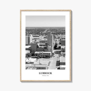 Lubbock Wall Art, Lubbock Wall Decor, Lubbock Poster, Lubbock Home Decor, Lubbock Travel Gift, Lubbock Travel Print