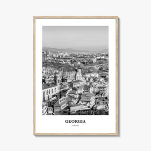 Georgia Country Wall Art, Georgia Wall Decor, Georgia Poster, Georgia Home Decor, Georgia Travel Gift, Georgia Travel Print