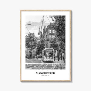 Manchester Wall Art England No 1, Manchester Wall Decor, Manchester Poster, Manchester Home Decor, Manchester Travel Gift, Manchester Travel