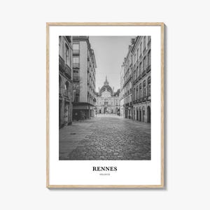Rennes Wall Art, Rennes Wall Decor, Rennes Poster, Rennes Home Decor, Rennes Travel Gift, Rennes Travel Print