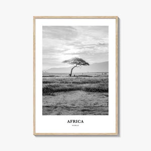 Africa Wall Art, Africa Wall Decor, Africa Poster, Africa Home Decor, Africa Travel Gift, Africa Travel Print