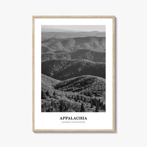 Appalachia Wall Art, Appalachia Wall Decor, Appalachia Poster, Appalachia Home Decor, Appalachia Travel Gift, Appalachia Travel Print