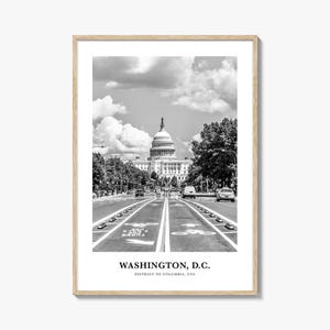 Washington Dc Wall Art No 3, Washington Wall Decor, Washington Poster, Washington Home Decor, Washington Travel Gift, Washington Travel
