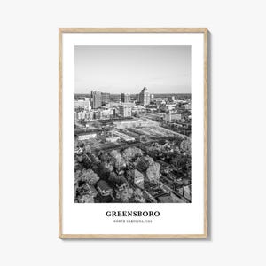 Greensboro Wall Art No 2, Greensboro Wall Decor, Greensboro Poster, Greensboro Home Decor, Greensboro Travel Gift, Greensboro Travel Print
