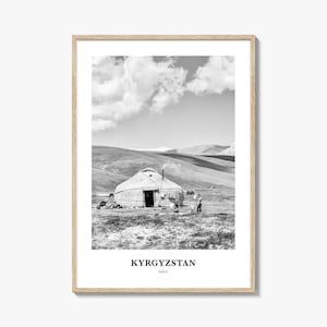 Kyrgyzstan Wall Art, Kyrgyzstan Wall Decor, Kyrgyzstan Poster, Kyrgyzstan Home Decor, Kyrgyzstan Travel Gift, Kyrgyzstan Travel Print