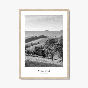 Virginia Wall Art No 1, Virginia Wall Decor, Virginia Poster, Virginia Home Decor, Virginia Travel Gift, Virginia Travel Print