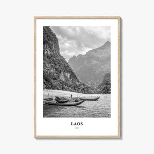 Laos Wall Art No 2, Laos Wall Decor, Laos Poster, Laos Home Decor, Laos Travel Gift, Laos Travel Print
