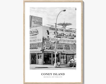 Coney Island Photography Print: Vintage Travel Poster