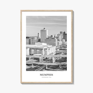 Memphis Wall Art No 1, Memphis Wall Decor, Memphis Poster, Memphis Home Decor, Memphis Travel Gift, Memphis Travel Print