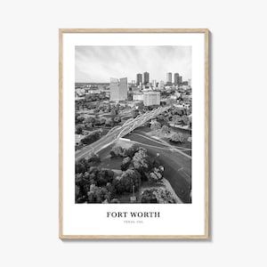 Fort Worth Skyline Kunstdruck: Texas Reisefotografie