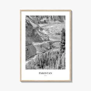 Pakistan Wall Art No 1, Pakistan Wall Decor, Pakistan Poster, Pakistan Home Decor, Pakistan Travel Gift, Pakistan Travel Print