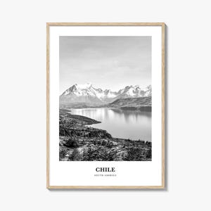 Chile Wall Art No 1, Chile Wall Decor, Chile Poster, Chile Home Decor, Chile Travel Gift, Chile Travel Print