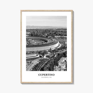 Cupertino Wall Art, Cupertino Wall Decor, Cupertino Poster, Cupertino Home Decor, Cupertino Travel Gift, Cupertino Travel Print