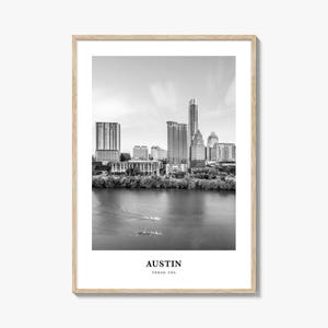 Austin Wall Art No 3, Austin Wall Decor, Austin Poster, Austin Home Decor, Austin Travel Gift, Austin Travel Print