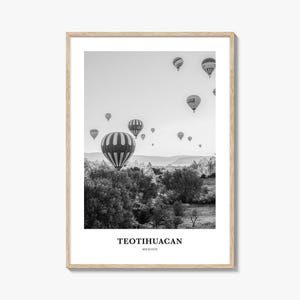 Arte della parete di Teotihuacán, Decorazione della parete di Teotihuacán, Poster di Teotihuacán, Decorazione della casa di Teotihuacán, Regalo di viaggio di Teotihuacán, Stampa di viaggio di Teotihuacán
